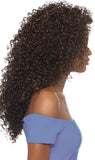 DOMINICAN CURLY BUNDLE HAIR (1B Off Black) - Outre Batik Quick Weave Synthetic Half Wig
