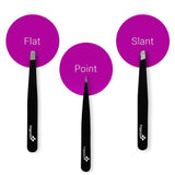 Eyebrow Grooming Set, 3Pcs Tweezers Set, Curved Stainless Steel Scissors, Spoolie Eyebrow Brush With Black Case Eyebrow Kit For Men And Women | 100% of Satisfaction