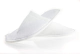 LUXEHOME Spa Slippers in Bulk; 20 Pairs Disposable White Hotel Slippers for Guests; 2 Size Closed Toe Slippers Fit for Women and Men