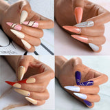 Shelloloh 8PC Gel Nail Polish Kit with 24W Nail Dryer,Top&Base Coat,Manicure Tools and Decorations