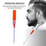Piercing Needles， 10pcs Ear Nose Piercing Needles IV Catheter Needles for Piercing Sterilised Body (14G-1)