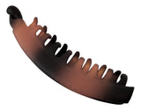 Zhooch Banana Hair Clip – Classic Banana Comb, 5 inches. Iconic Hair accessory inspired by '80s trend. Inner Teeth, Premium quality, Strong Hold. Made in Korea. (Ombre Brown + Burgundy)