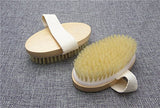 Dry Skin Body Brush - Improves Skin's Health And Beauty - Natural Bristle - Remove Dead Skin And Toxins, Cellulite Treatment, Improves Lymphatic Functions, Exfoliates,Stimulates Blood Cirlulation