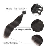 14 16 18 Brazilian Straight Virgin Human Hair 3 Bundles Hair Weave Extensions Unprocessed Human Hair Cuticle Aligned Hair