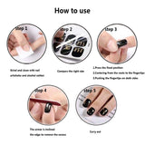 16 Sheets Nail Polish Strips Nail Art Full Cover Sticker Nail Art Wrap, DIY Self-Adhesive Nail Design With 6 Pcs Mini Nail Files For Women, Girls and Kids.(Color 2)