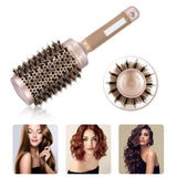Ceramic Round Brush Gold Hair Brush Hairdressing Curling Hairstyle Brush 4 Different Sizes Professional Hairdressing Set(53mm)