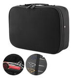 Hairdressing Bag - Delaman Professional Barber PU Leather Hairdressing Tool Scissors Bag Hair Styling Accessories Storage Bag Salon Carrying Organizer Case