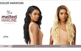 Premium Swiss Lace Front Wig Melted Hairline RIA Ear-to-Ear Soft Lace Pre-attached Elastic band Pre-Plucked (1B)