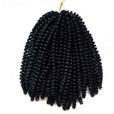 Flyteng spring twist hair for braids black 3 pack/lot Jamaican Bounce Crochet Hair Extensions spring twist crochet hair