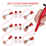 ELEVEN EVER Electric Nail Drill, Professional Portable Nail File Drill Grinder Manicure Pedicure Tools for Polishing, Sanding, Removing Gel and Acrylic Nails (ND-01red)