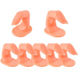 Aenoyo 36 Pcs Practice Finger Training Display Practice Stand Fake Finger Plastic Model for Nail Art Practice