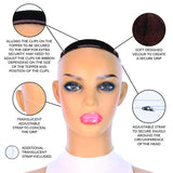 Milano Collection New TopGrip Topper and Wiglet Secure Method Band for Small to Medium Toppers (PATENT PENDING)- Brown