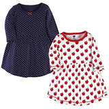 Hudson Baby Girl's Cotton Dresses, Apple, 3-6 Months