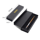 KEMEISI Luxurious Gift Box 100% Kolinsky Sable Acrylic Nail Art Brush Yellow Sandal Wood Pen Nail Brush for Nail Art Manicure Tool Round #8,10,12,14,16 (#08)