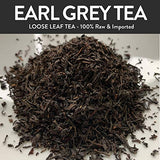 Organic Earl Grey Loose Leaf Tea | Brew 50 Cups | Blended in USA | 4oz/113g Resealable