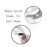 Precision Toenail Clippers for Thick or Ingrown Toenails, Sharp Stainless Steel Nail Cutter, Best Nail Clipper & Pedicure Tool for Seniors (Black/Roud)