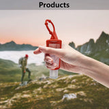 10 PackTravel Plastic Clear Bottles Set with Silicone Sleeve & 2 Funnel (30ML/1OZ, Blue)