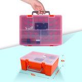 Essential Oil Storage Case for 35 Bottles of 5ml 10ml 15ml with Stickers, Pipettes, Funnels, Opener. Bottles Organizer Holder Compatible with Young Living, Lagunamoon, ArtNaturals, Radha Beauty