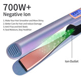 Professional Flat Iron for Hair,Beach Waves Design Hair Straightener and Curler 2 in 1 with Anion,Adjustable Temp,LCD Digital Display,Auto Shut-Off,Dual Voltage Travel Curling Iron Hair Styling Tools