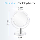 Fabuday Magnifying Makeup Mirror Double Sided, 1X 10X Magnification Mirror, Table Top Vanity Mirror, Transparent