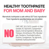 Cent17 Mamaholic Premium Natural Toothpaste - with Organic Xylitol, Mild Spearmint Flavor, Fluoride Free, SLS Free, Sulfate Free, Gluten Free, for Pregnant, Adult, Pink Tooth Paste, Kids Mint (4.2oz)