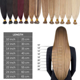 SEGO Nano Ring Bead Hair Extension 100% Remy Human Hair Extension Pre-bonded Micro Nano Rings Beads Loop Hand Tied Hairpiece Straight 24 Inch #4P27 Medium Brown&Dark Blonde 1g/strand 50g/pack