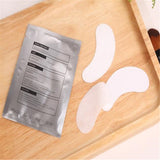 100 Pairs Set，Eye Gel Patches,Under Eye Pads Lint Free Lash Extension Eye Gel Patches for Eyelash Extension Eye (silver)