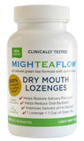 MighTeaFlow Sugar Free Dry Mouth Lozenges with Xylitol/Stevia, Light Mint, Clinically Tested by Dental Professionals, NO Artificial Flavors/Colors, NO Aspartame,and NO Titanium Dioxide