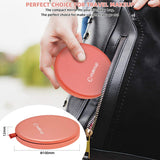Travel Mirror,Lighted Makeup Mirror,Compact Mirror with Light,Rechargeable,Touch Switch,Brightness Adjustable,Can Fix to Anywhere,Personal Mirror Collection,Gift for Daughter Schoolmate Teacher