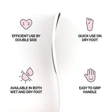 F3 Systems S-Line Emery Foot file, Colossal Double-Sided Pedicure Tool, Effective for Cracked Heel, Ergonomic Design for Easy Grip (2Pcs)