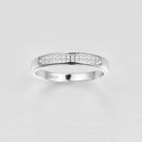 Empsoul 925 Sterling Silver Women's Eternity Pave Diamond High Polish Gift for Her Aniversary Bridal Wedding Band Ring Size 6