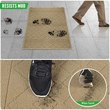 Indoor Doormat Front Door Mat Non Slip Rubber Backing Super Absorbent Mud