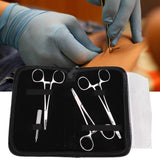 Piercing Kit, Body Piercing Tweezer Kit, Stainless Steel Drilling Tool Set Piercing Kit Asepsis Safety Piercing Tools Kit Body Piercing Tools for Body Belly Nose Lip 4 Pieces/set