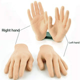 Tattoo Practice Fake Hand - Yuelong Silicone Right Palm Tattoo Practice Hand Fake Skin Tattoo Hand Practice Skin Dummy Fake Tattoo Skin for Tattoo Artists and Beginners Tattoo Supplies (Right)
