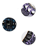 Suoirblss Woman Glinted Crystal Hair Clip Claw Pins Large Fancy Rhinestones Claw Clip Jaw Clips for Thick Hair (Champagne)
