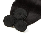 Brazilian Straight Hair 1 Bundle Virgin Human Hair Single Bundle 100g Unprocessed Straight Human Hair Bundles,(20" Natural Black)