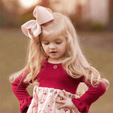 20pcs Hair Bows for Girls 8" Big Boutique Bow Alligator Clips Grosgrain Ribbon Hair Accessories Toddlers Kids Teens