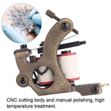 Cartridge Tattoo Machine, 2pcs 10 Wrap Coils Tattoo Machine, Brass Coils Tattoo Shader Cutting Shader Liner Machine Tattoo Coil Machine Set for Lining, Coloring and Shading/Tattoo lover.