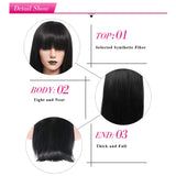 BERON Long Curly Wavy Hot Pink Wig with Bangs Rose Net Women's Halloween Cosplay Party Costume Wig (Hot pink)