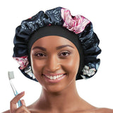 Premium Satin Bonnet Women Headwear Night Sleeping Cap Long Hair Styling Hat
