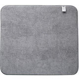 Reversible Baby Bottle Drying Mat, 16 Inch x 18 Inch, Grey Elephant Print