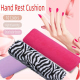 Mavis Laven Hand Cushion, Nail art Cushion, 10 Colors Salon Hand Rest Cushion Detachable Washable Nail Art Soft Sponge Pillow Manicure Makeup Cosmetic Tools (Zebra Pattern)