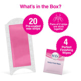 Veet Full Body Waxing Kit for Normal Skin, 20 strips