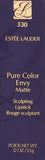 Estee Lauder Pure Color Envy Sculpting Lipstick for Women, Matte, 330 Decisive Poppy, 0.12 Ounce