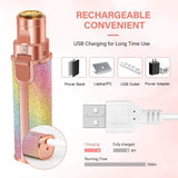 Spark Facial Hair Removal for Women - Innoo Tech Painless Hair Remover, Waterproof Shaver Razor Hair Remover with LED Light for Face Bikini Peach Fuzz Upper Mustache Lip Chin (Rainbow)