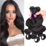 FASHION LADY Peruvian Human Hair Bundles 100% Unprocessed Natural Black Body Wave Human Hair Weaves Curly Hair Extensions(14