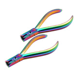 AAPROTOOLS Set of 2 Multi Titanium Color Rainbow DISTAL END Cutter Orthodontic Instruments A+ Quality