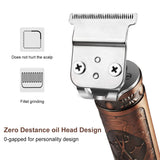 Professional Cordless Hair Clippers, Beard Trimmer Barber Hair Cut Grooming Kit, Zero Gapped Trimmers, Rechargeable Close Cutting T Blade Trimmer for Men Haircutting Kit, Hair Clippers for Men's Gift