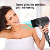 1800W Professional Hair Dryer, 6Types Powerful Constant Temperature Hair Dryer Low Noise with Ionic Conditioning - Powerful, Fast Hairdryer Styling Dryer Hairdryer, 3 Speeds, 2 nozzles(pink)
