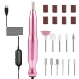 Professional Nail Drill for Acrylic Nails,20000RPM Electric Nail Drill Machine Portable Efiler Nail Drill For Acrylic/Gel Nails,Rechargeable Pedicure Drill Set for Nail Polishing Removing
